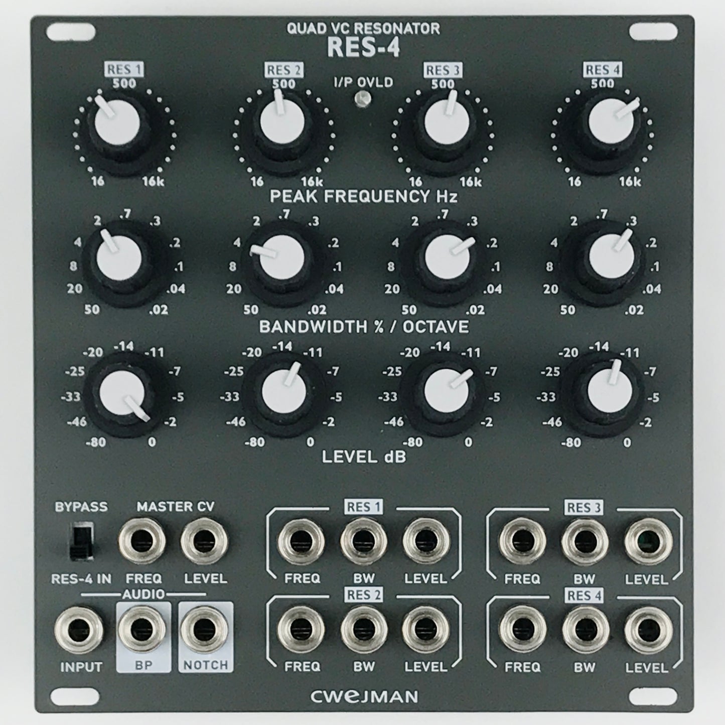 Cwejman RES-4 Quad VC Resonator, grey