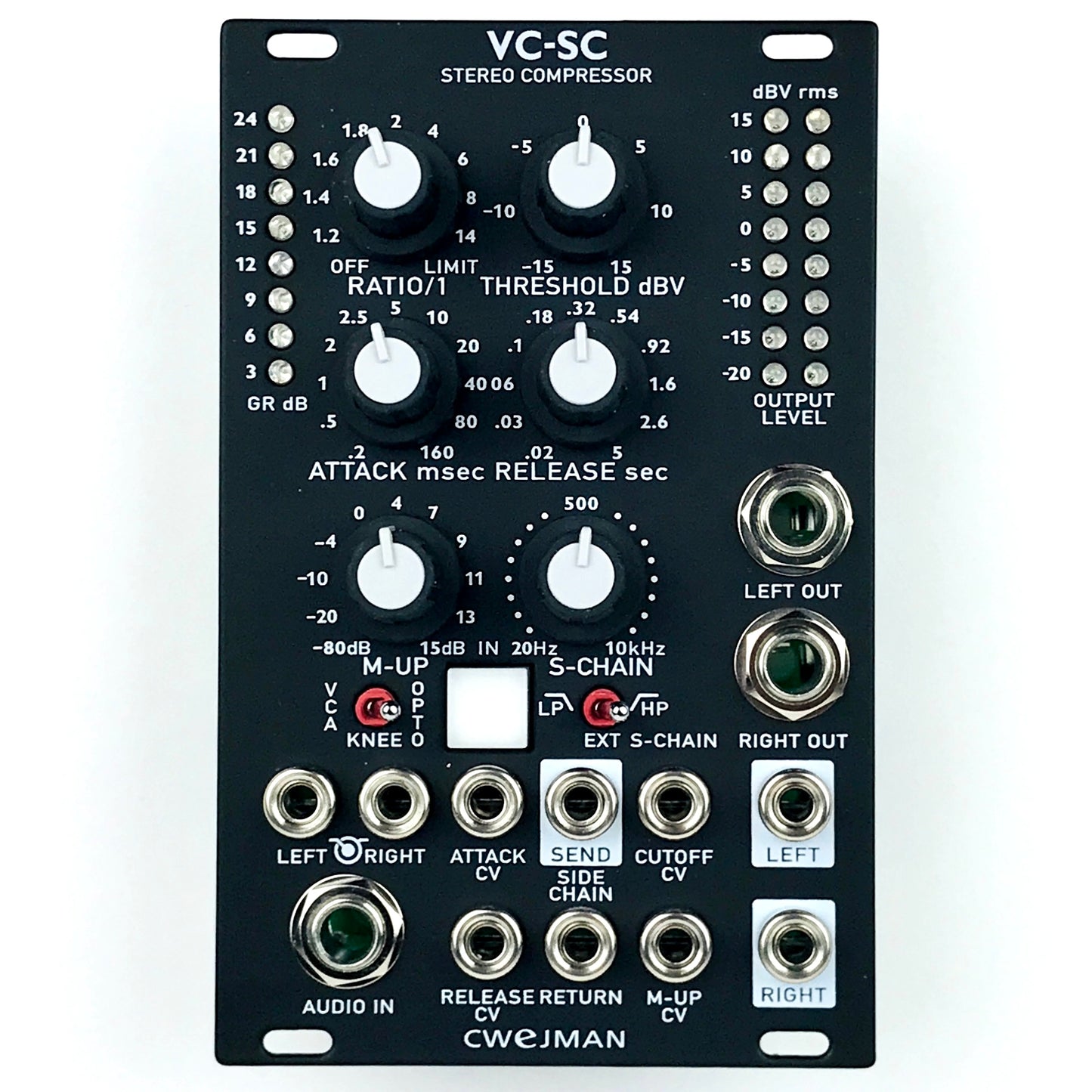 Cwejman VC-SC Stereo Compressor, black