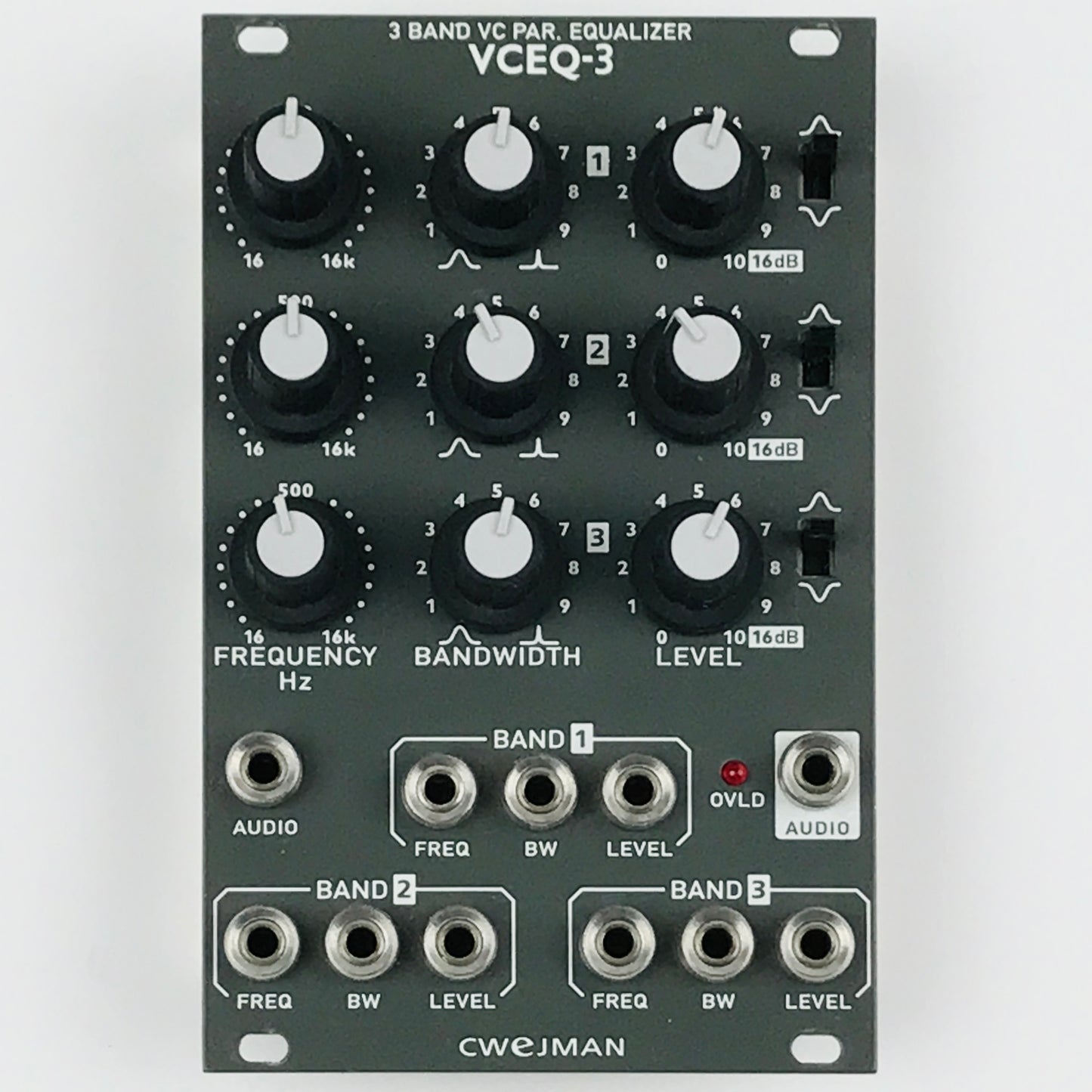 Cwejman VCEQ-3 3-Band Parametric EQ, grey