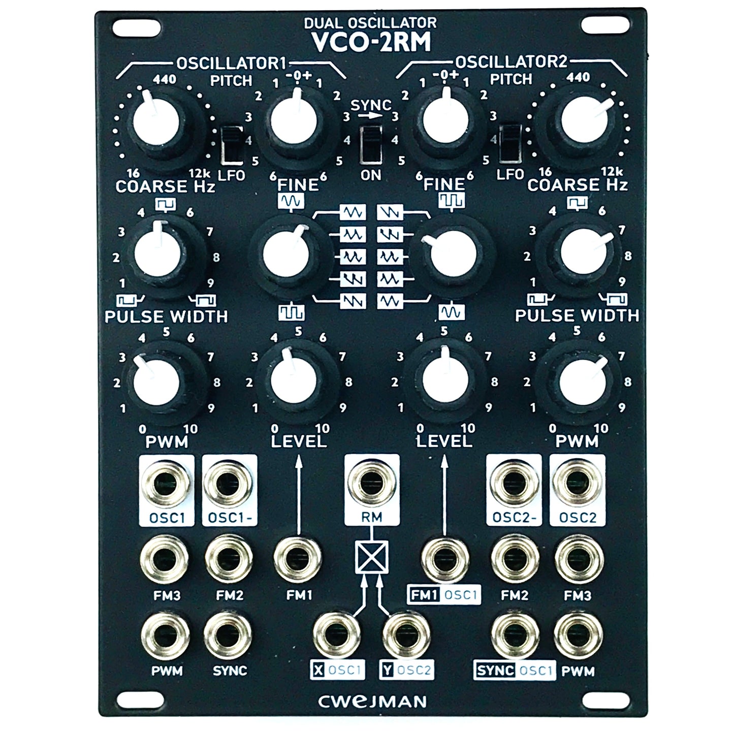 Cwejman VCO-2RM Dual-Oscillator, black