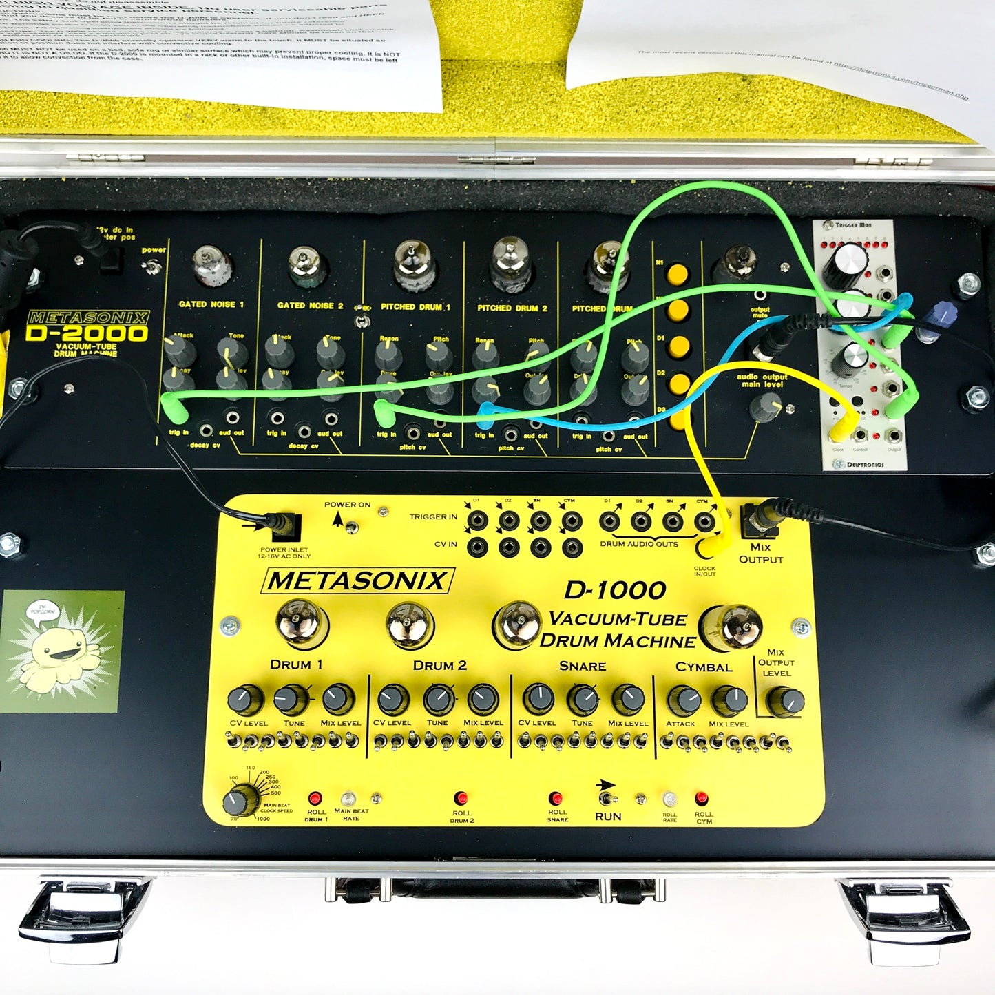Metasonix D-1000, D-2000, Trigger Man - Eric Barbour's portable demo booth
