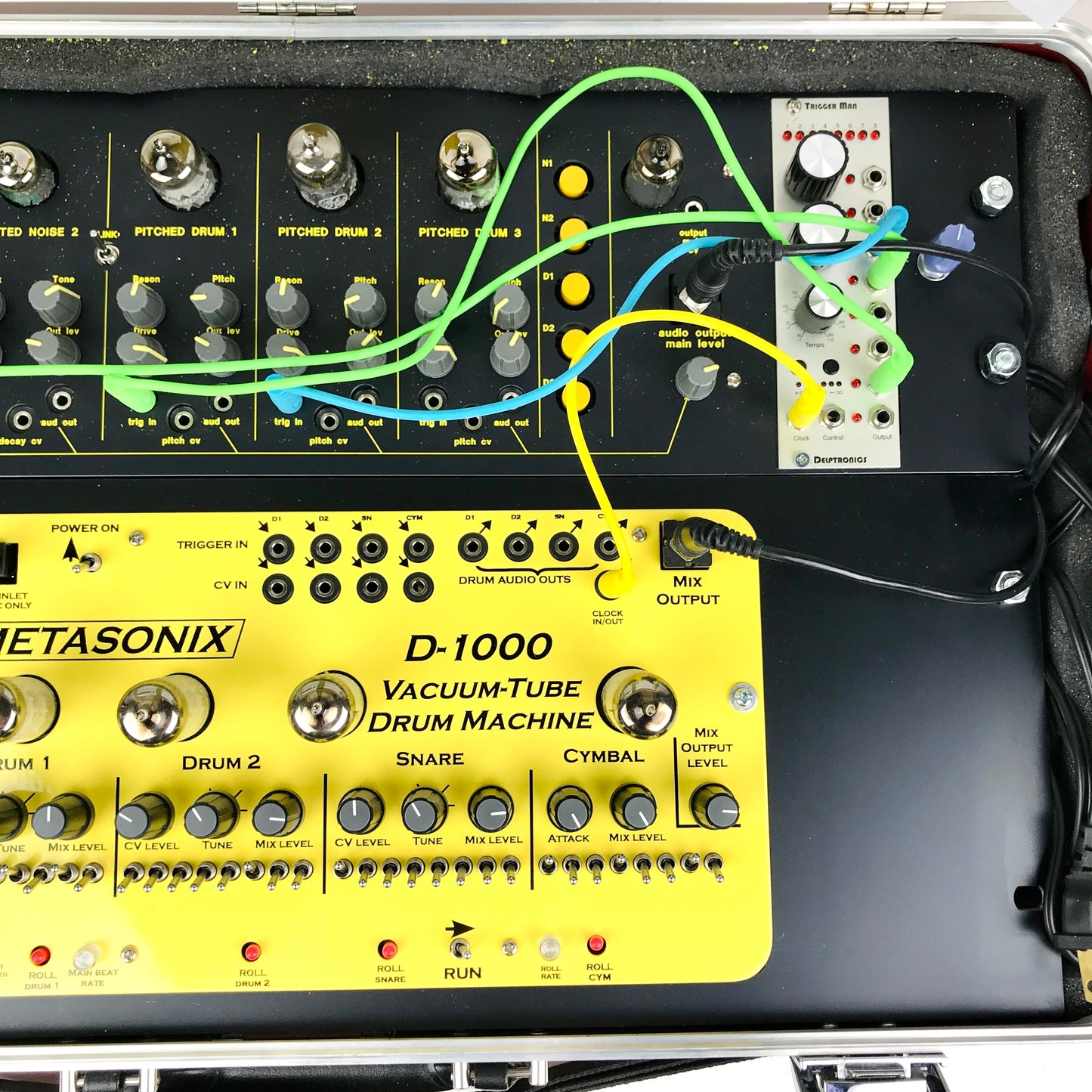 Metasonix D-1000, D-2000, Trigger Man - Eric Barbour's portable demo booth