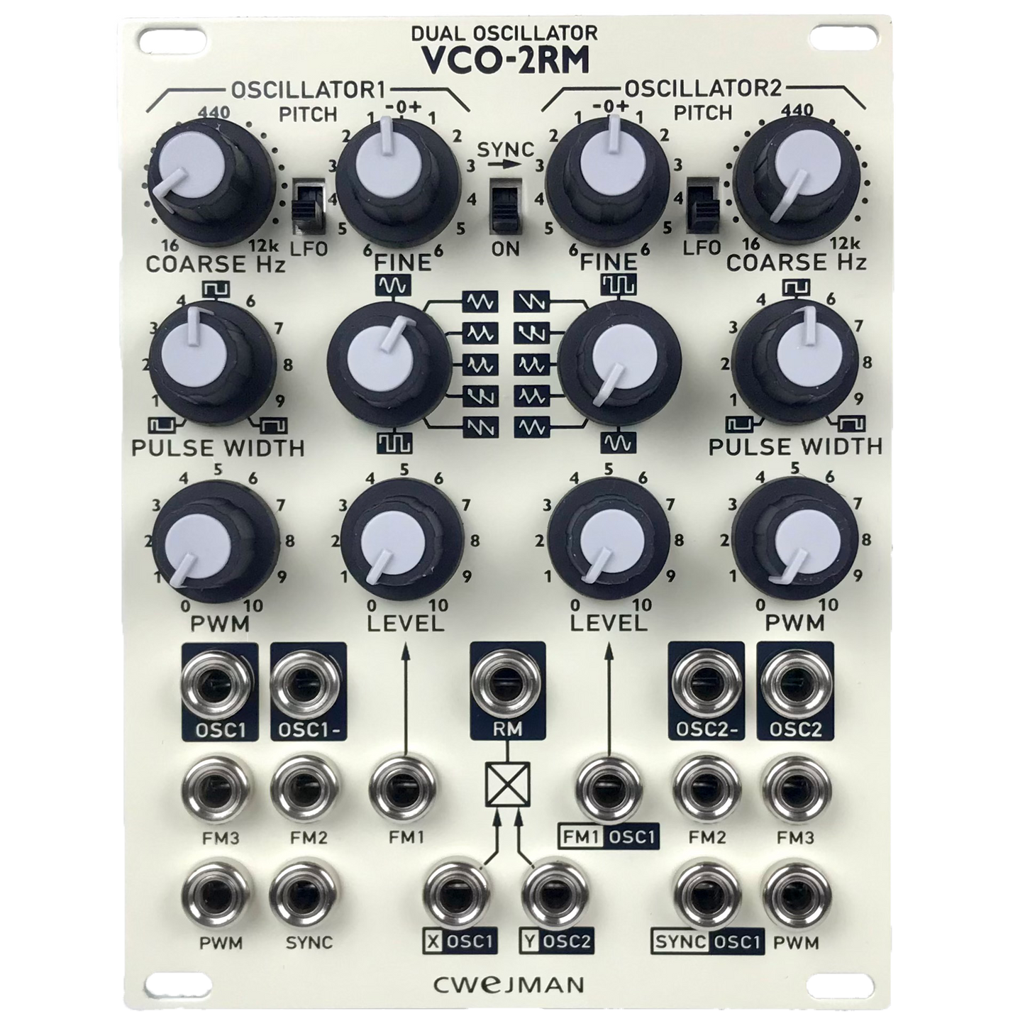 Cwejman VCO-2RM Dual-Oscillator, white