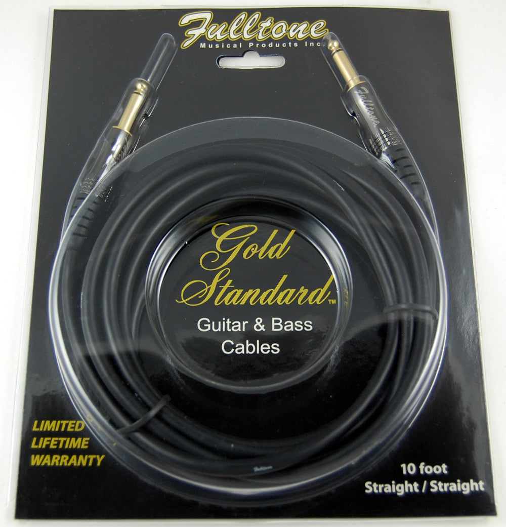 Fulltone Gold Standard 10' Guitar Cord GS10-SS