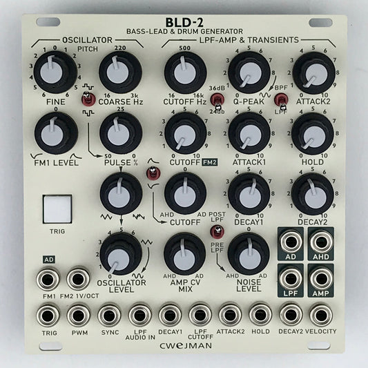 Cwejman BLD-2 Bass-Lead & Drum Generator, white