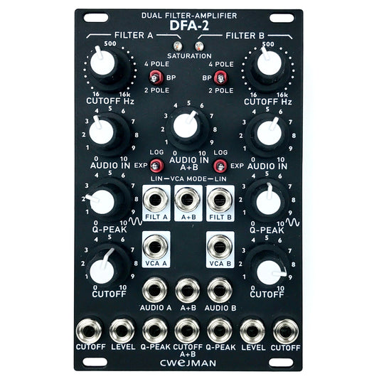 Cwejman DFA-2 Dual Filter-Amplifier, black