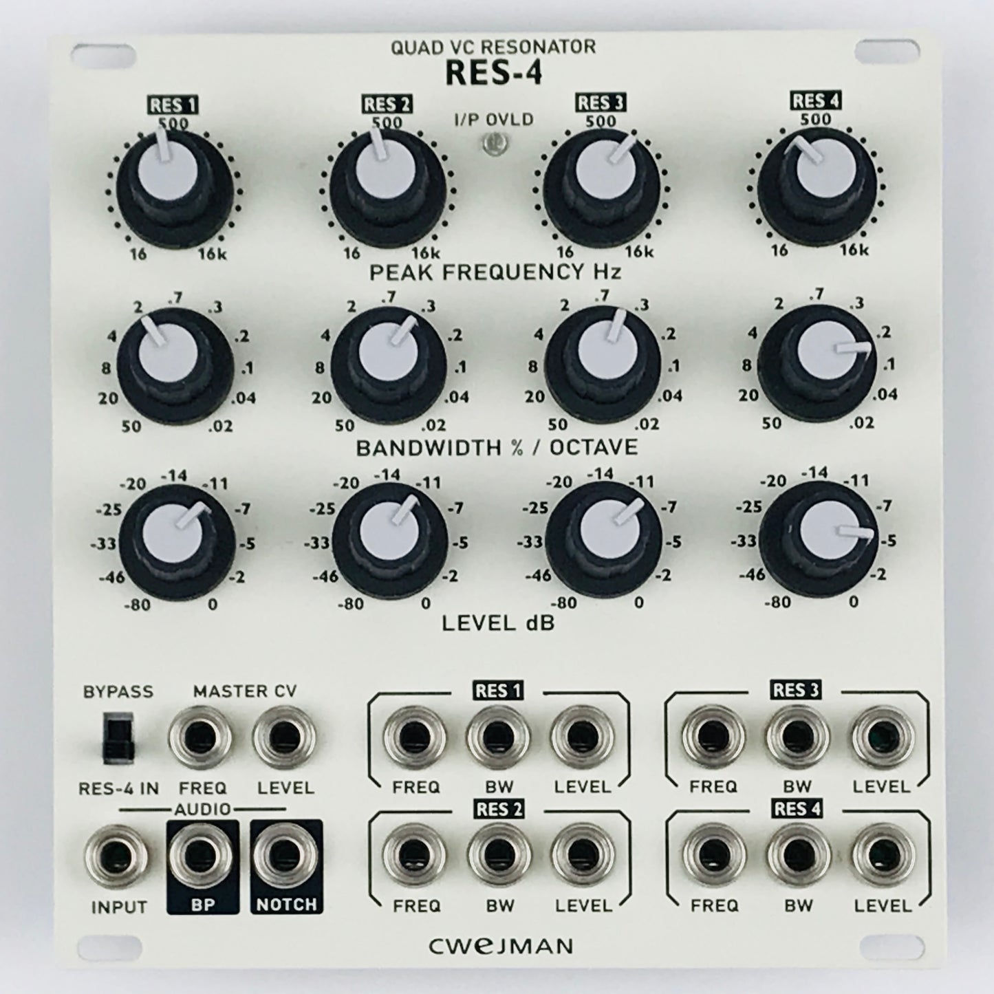 Cwejman RES-4  Quad VC Resonator, white