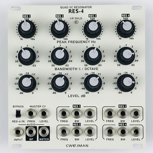 Cwejman RES-4  Quad VC Resonator, white