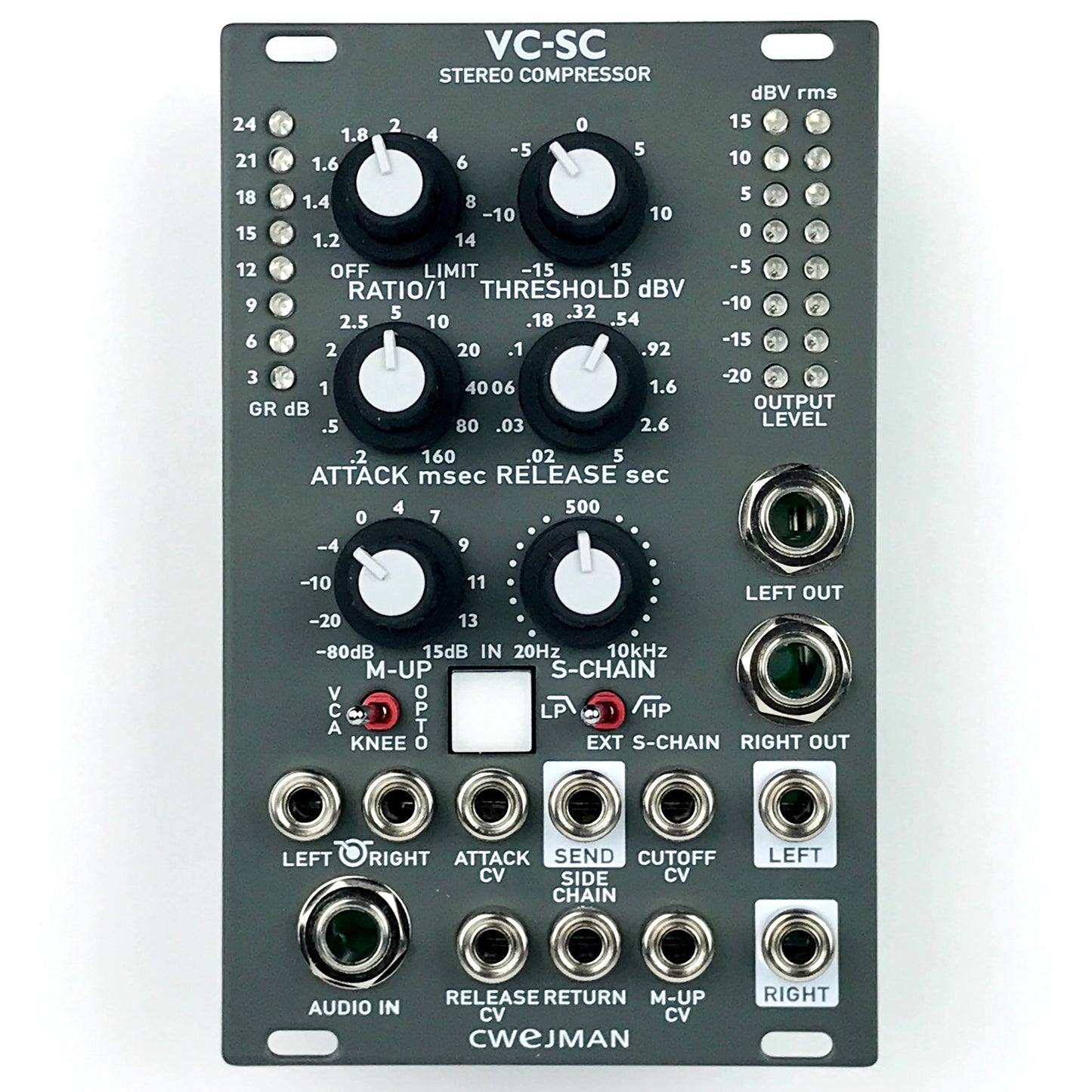 Cwejman VC-SC Stereo Compressor, grey