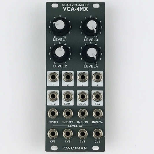 Cwejman VCA-4MX Quad VCA Mixer, grey