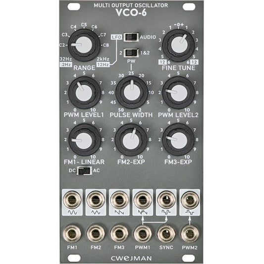 Cwejman VCO-6  Multi-Output Oscillator, grey