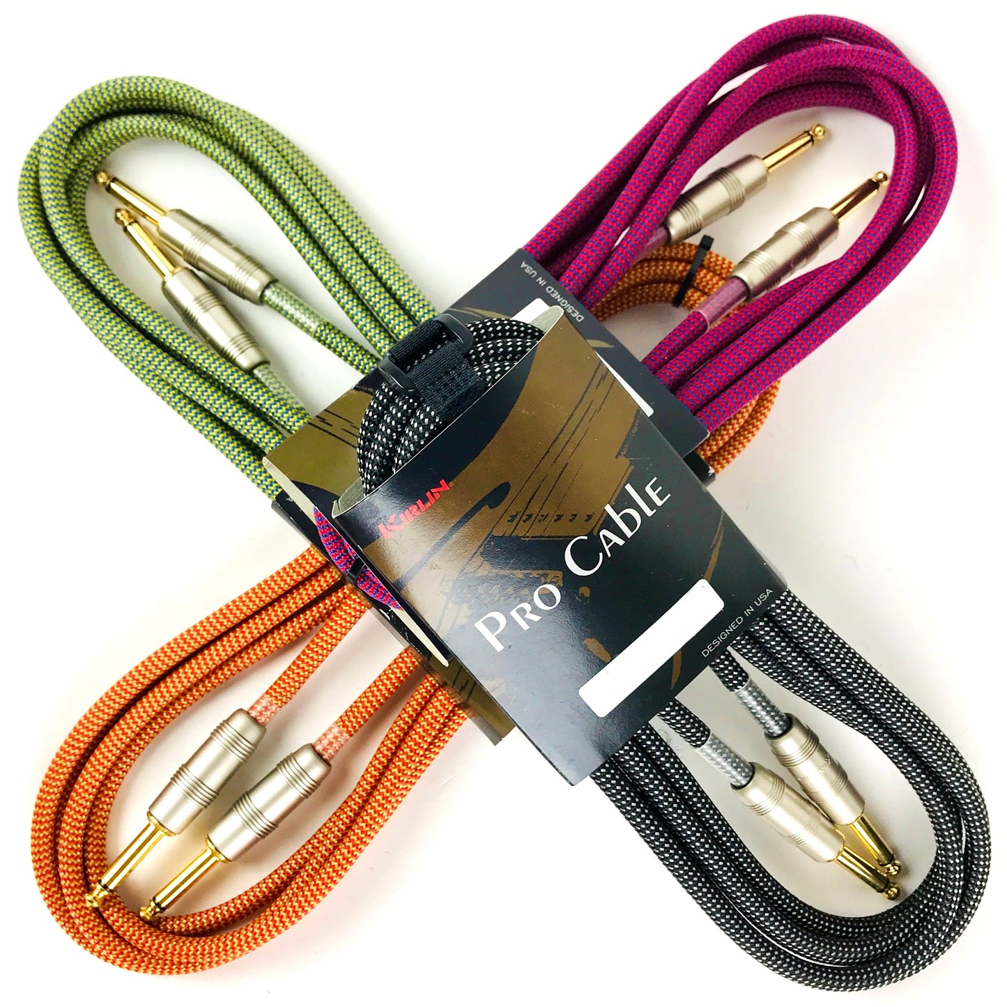 10' Guitar Cable (Black, Green, Orange, Red) (Copy)