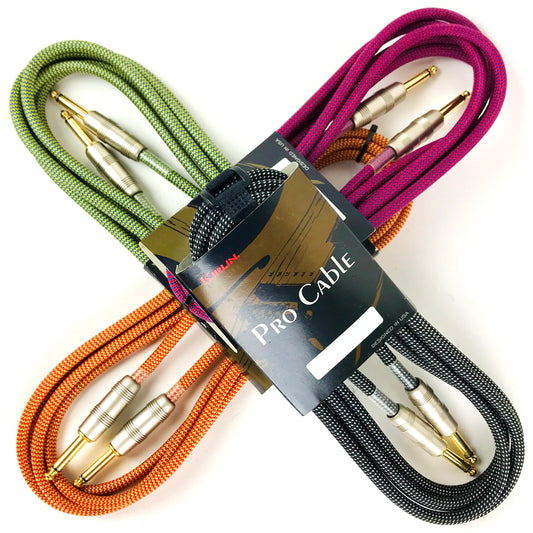 10' Guitar Cable (Black, Green, Orange, Red) (Copy)