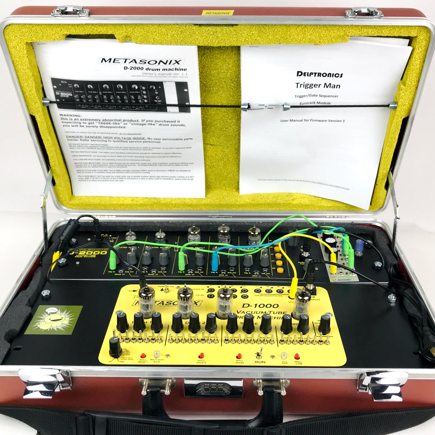Metasonix D-1000, D-2000, Trigger Man - Eric Barbour's portable demo booth