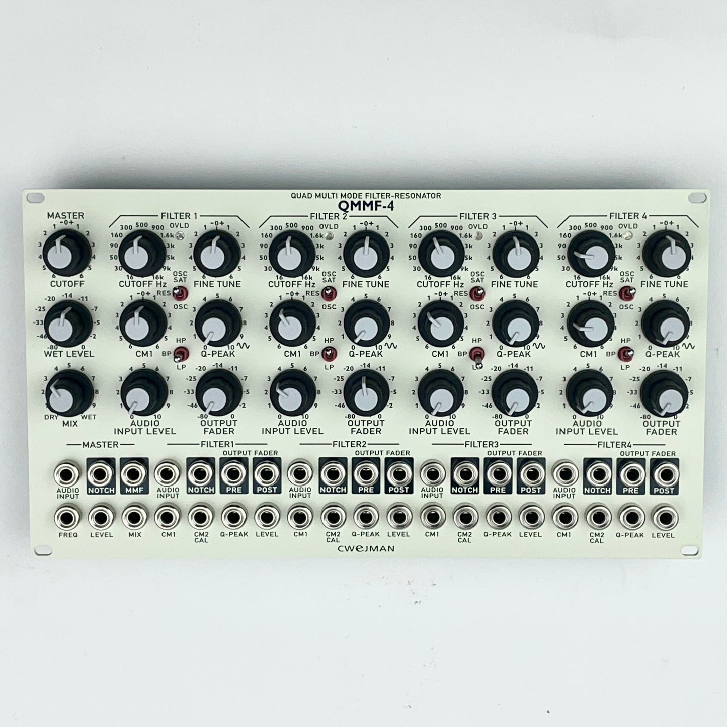 Cwejman QMMF-4 Quad Filter/Resonator, white