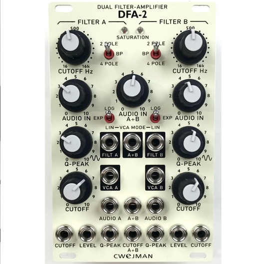 Cwejman DFA-2 Dual Filter-Amplifier, white
