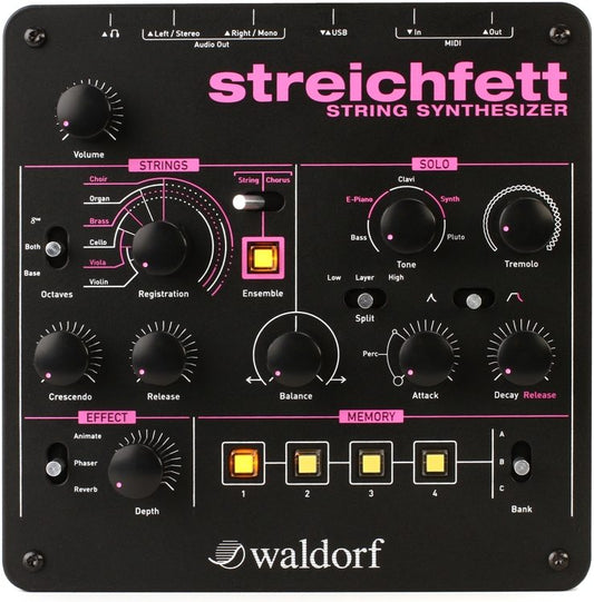 Waldorf Streichfett String Synthesizer Front